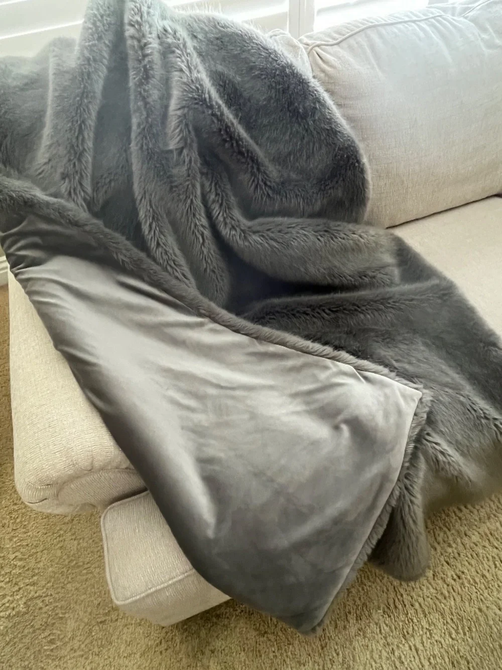 RH - Restoration Hardware Lapin Faux Fur Throw